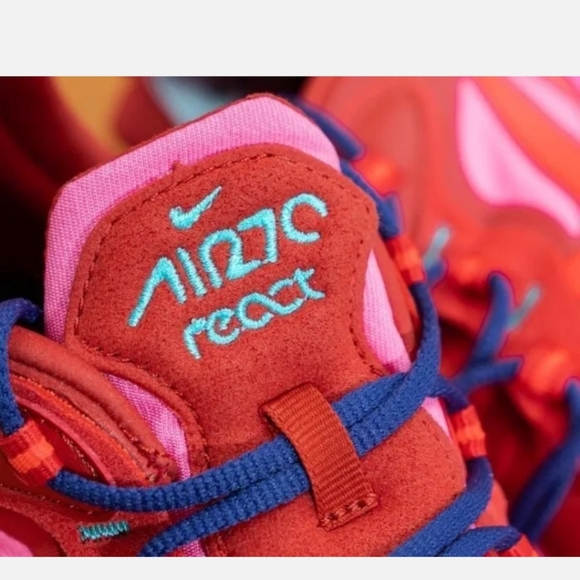 COPY - Nike Air Max 270 React AT6174-600  "Electronic Music" Red/CrimsonWomen's… - Picture 8 of 8